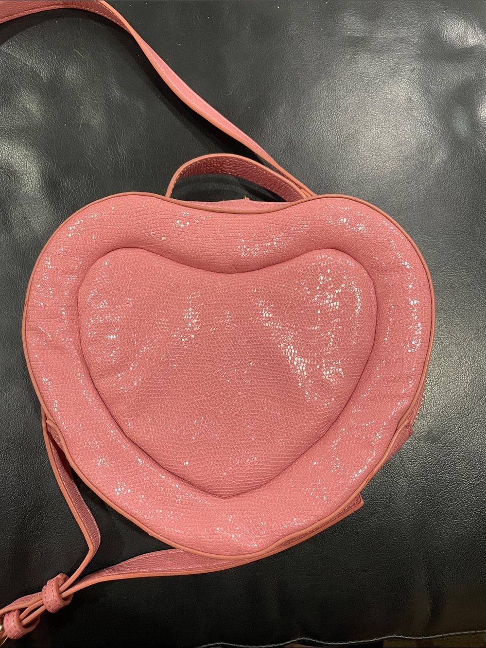 ON 34th Pink Heart-Shaped Crossbody Bag NWOT